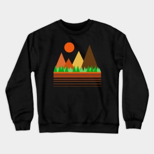 Retro landscape Crewneck Sweatshirt